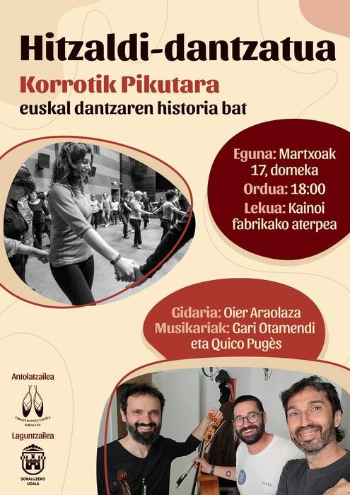 Charla bailada "Korrotik Pikutara: euskal dantzaren historia"