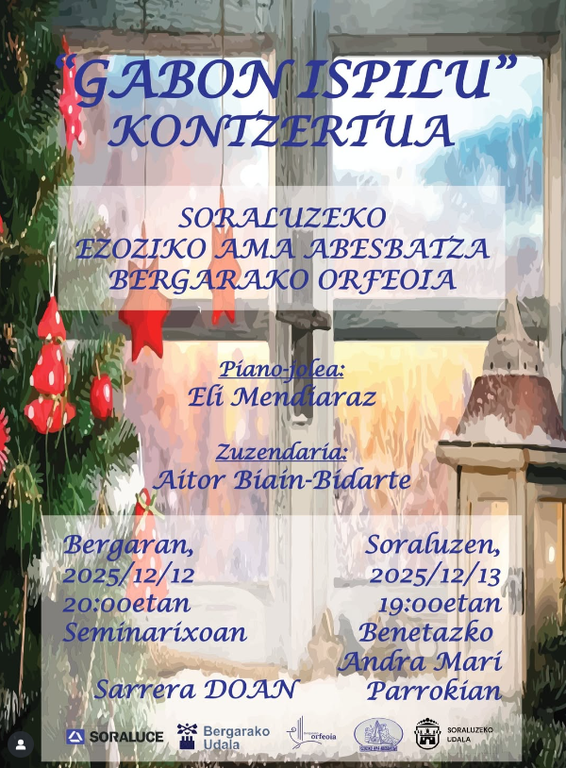 Concierto: "Coro Ezoziko ama y orfeón de Bergara"