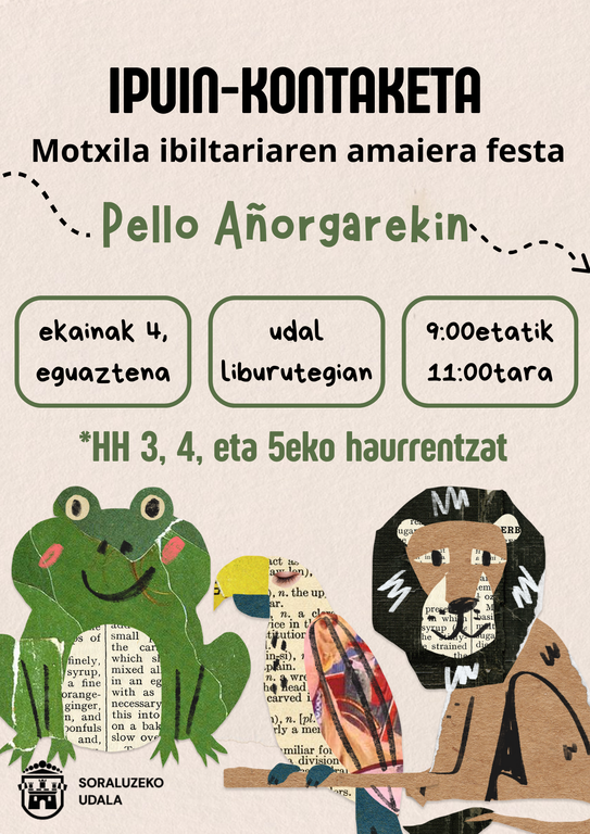 Cuentacuentos: "Motxila Ibiltariaren amaiera festa"