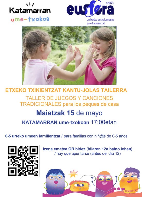 Eusfera: "Taller de juegos con canciones"