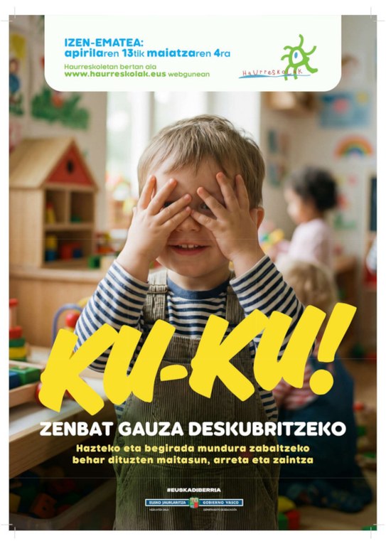 Inscripción Haurreskola: curso 2026-2027