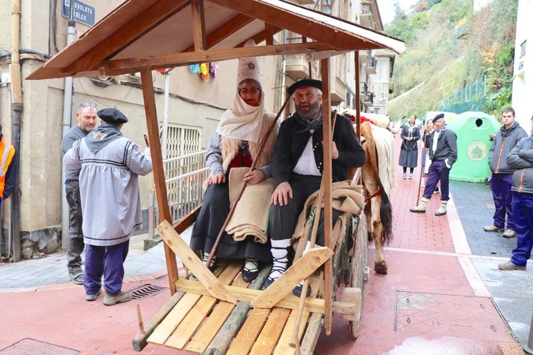 Llegada de Olentzero y Mari Domingi