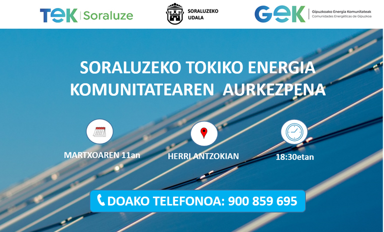 Presentación de la Comunidad Energética Local
