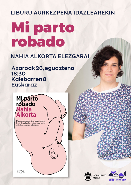 Presentación de libro: "Mi parto robado"