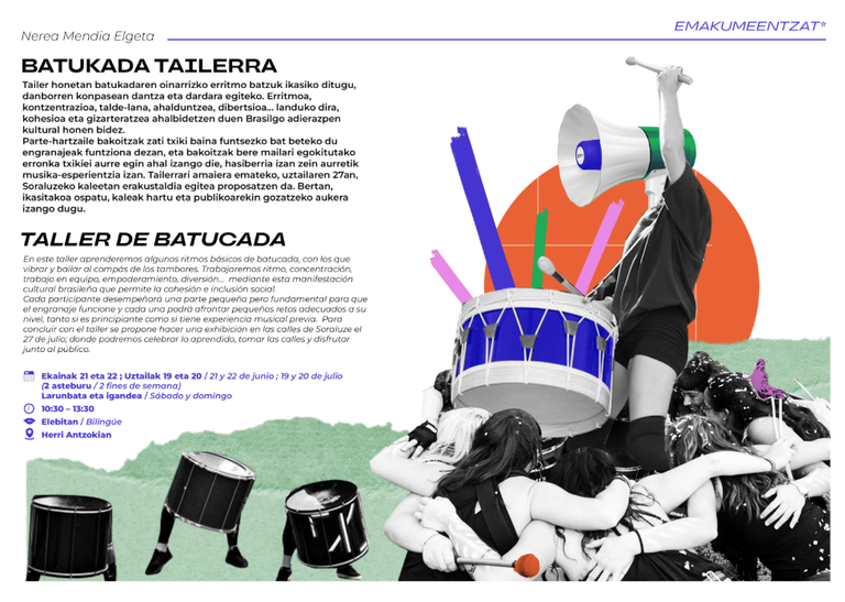 Taller: "Batucada"
