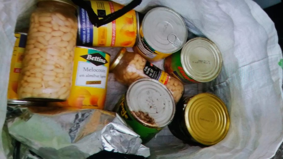 Aparición de alimentos en la basura