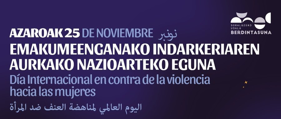 Declaración institucional y llamamiento a participar en la concentración del Día Internacional de la Eliminación de la Violencia contra la Mujer