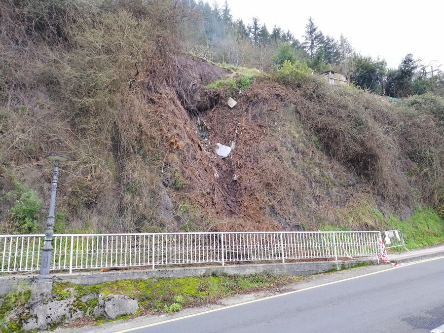 Estabilización del talud de Loralde