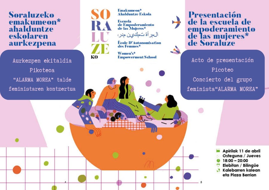 Este jueves presentación la escuela de empoderamiento de las mujeres* de Soraluze