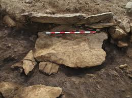 Excavación del dolmen de Gizaburua