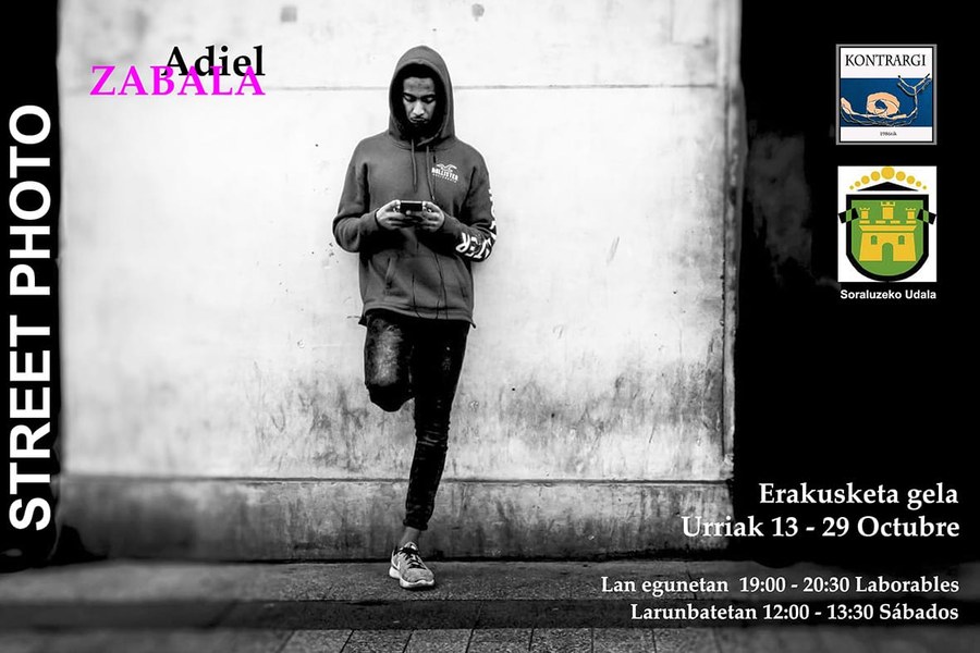 Inauguración de la exposición de fotografías del zestoarra Adiel Zabala hoy (13 de octubre)