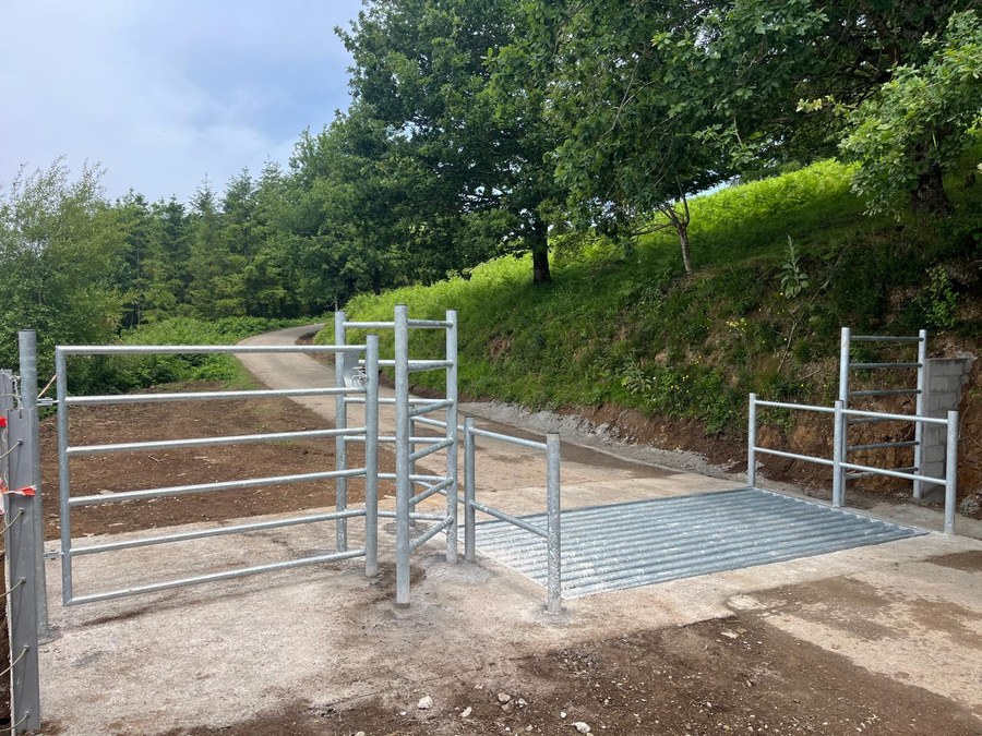 Finalizadas las obras de renovación del paso canadiense de Urkiazelai