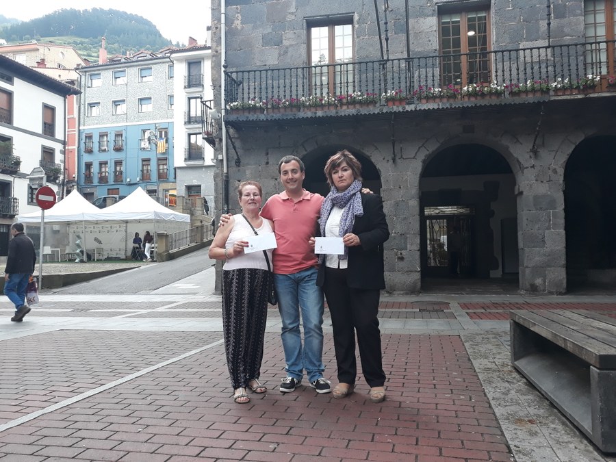 Ganadoras del concurso de flores