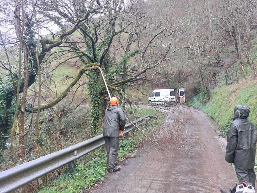 Limpieza de caminos rurales