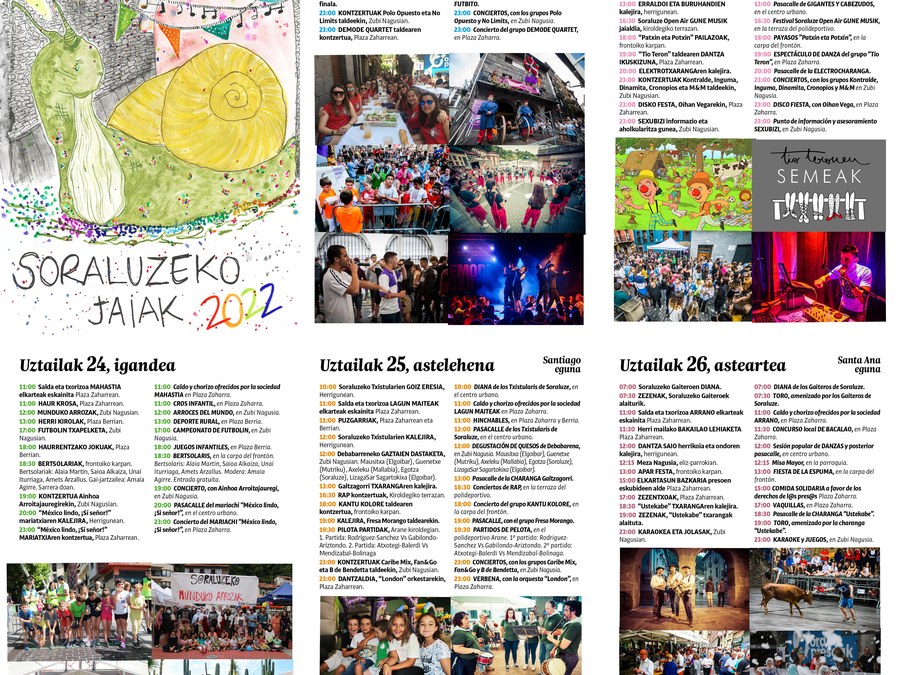 Programa de fiestas de Santiago y Santa Ana para compartir de forma sencilla