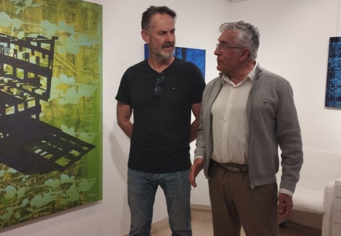 Ricardo Azkargorta en la galeria Oreka Art