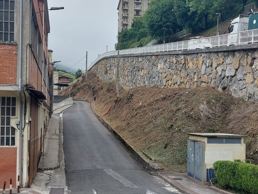 Trabajos de limpieza y desbroce en la cuesta de Olea y en el vial
