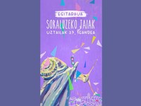 Varios avisos para las fiestas de Soraluze y el último video breve para anunciar el programa de fiestas: domingo, 27 de julio