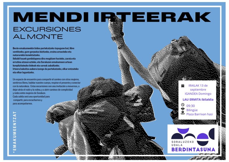 Ahalduntze eskola: "Emakumeen mendi irteera: 4 ermita"