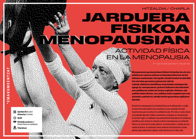 Ahalduntze eskola: "Jarduera fisikoa menopausian"