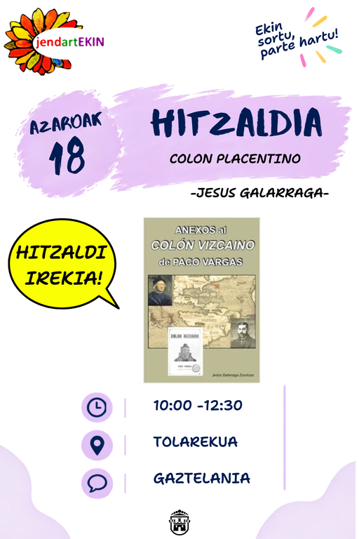 Hitzaldia: "Colón placentino"