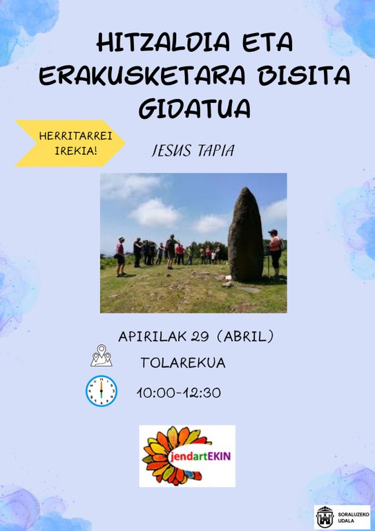 Hitzaldia eta bisita gidatua: "Dolmenen ibilbidea"