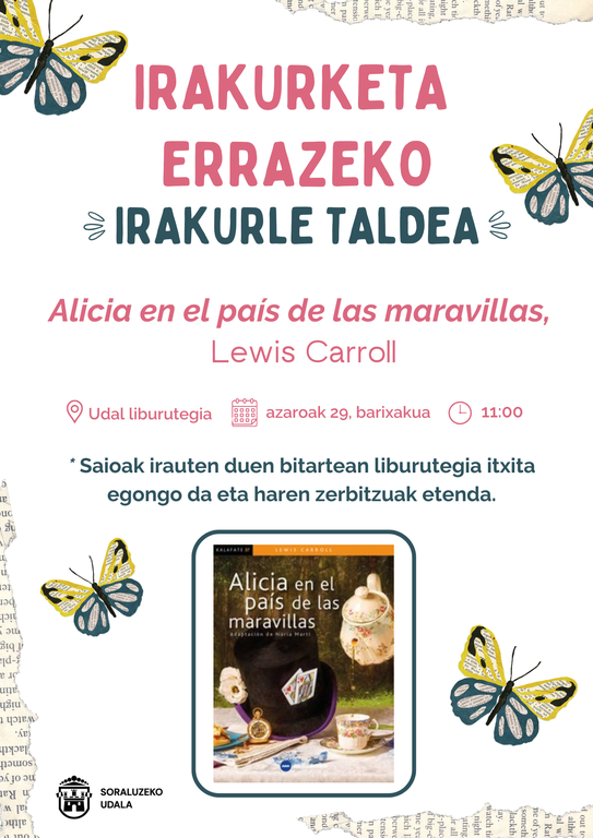 Irakurketa errazeko taldea: "Alicia en el país de las maravillas"