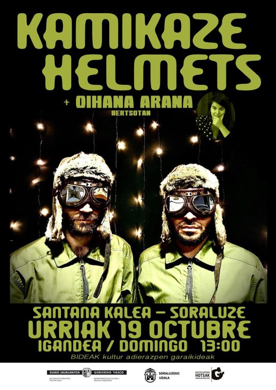 Kontzertua: "Kamikaze Helmets eta Oihana Arana"