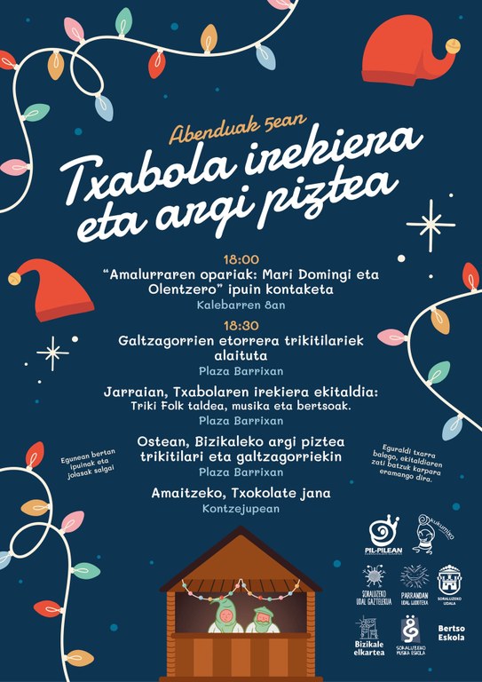 Txabola irekiera eta argi piztea