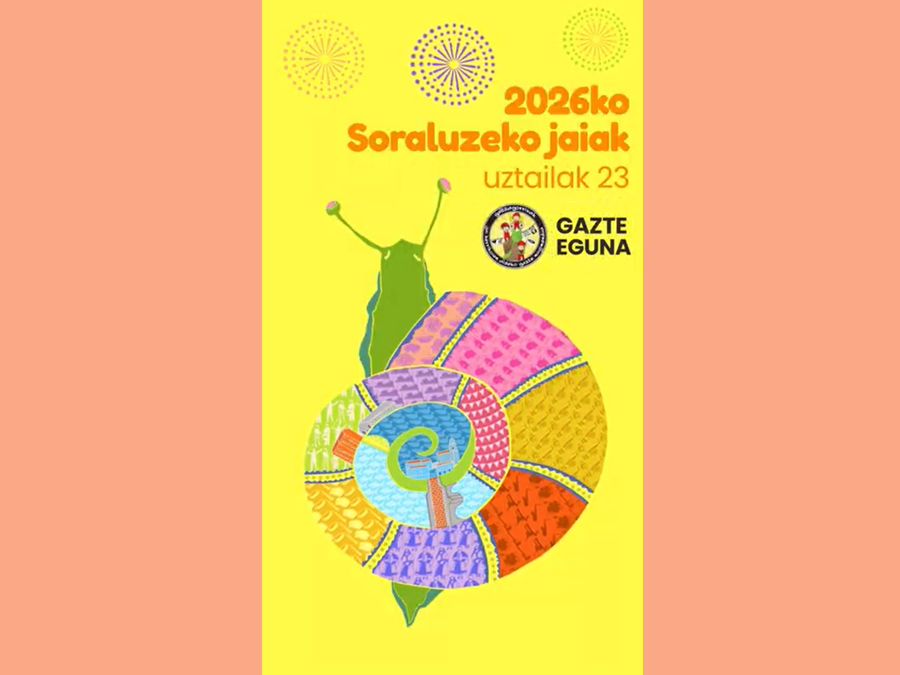Soraluzeko jaietarako hainbat ohar eta jaiak iragartzeko bideo laburra: uztailak 23, eguena