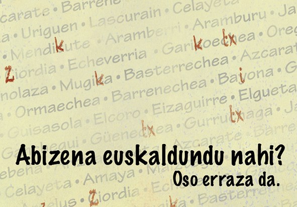 Euskal abizenen grafia aldaketa Euskal abizenen grafia aldaketa
