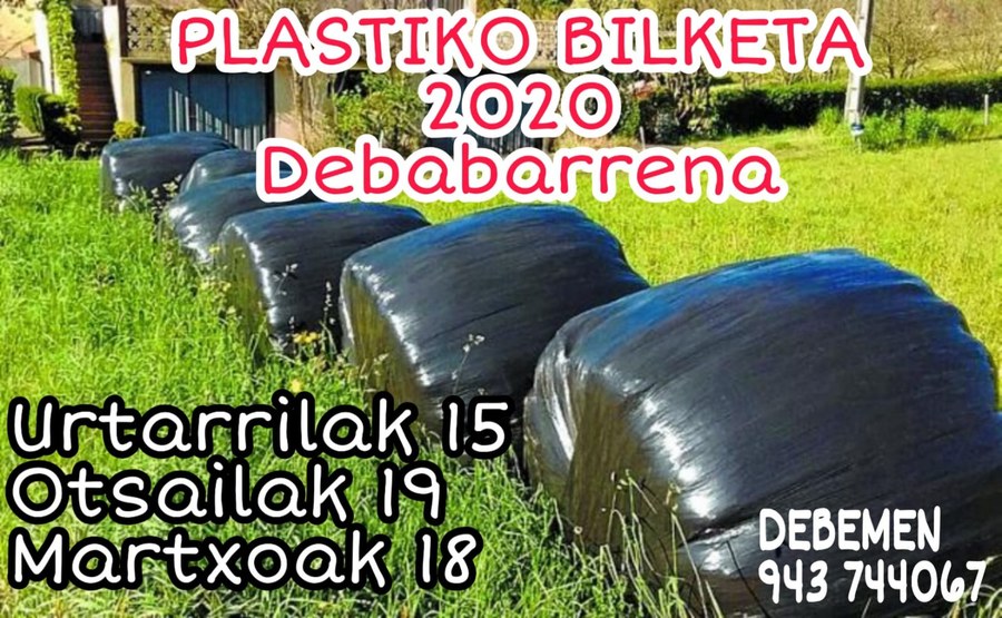 Baserrietako plastikoaren bilketa