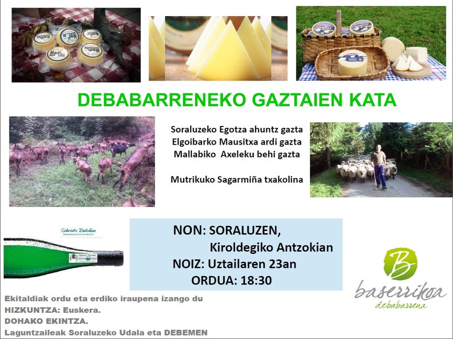 Gazta eta txakolin dastaketa Gazta eta txakolin dastaketa