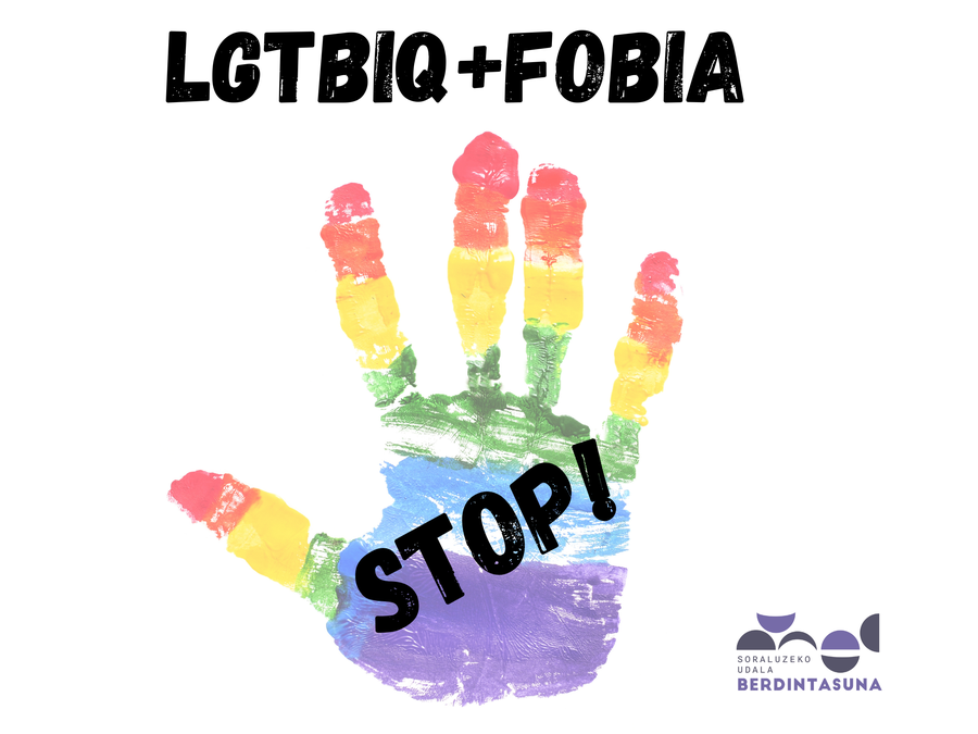 LGTBQI+fobiaren Aurkako Nazioarteko Egunaren harira, adierazpena, elkarretaratzea eta zineforuma
