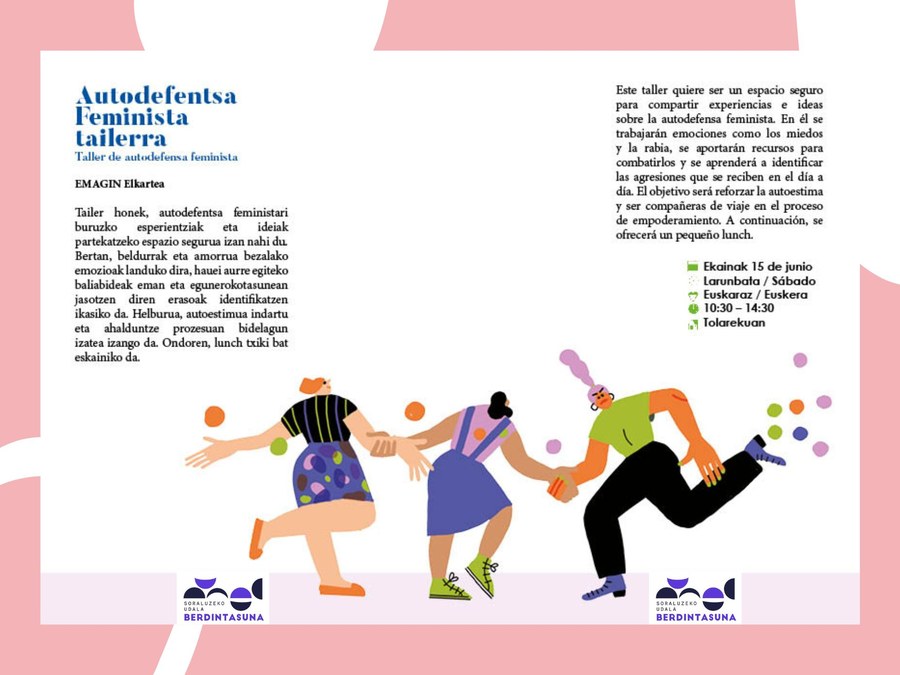 Soraluzeko Emakumeon* Ahalduntze Eskolaren baitan, Autodefentsa feminista tailerra datorren astean