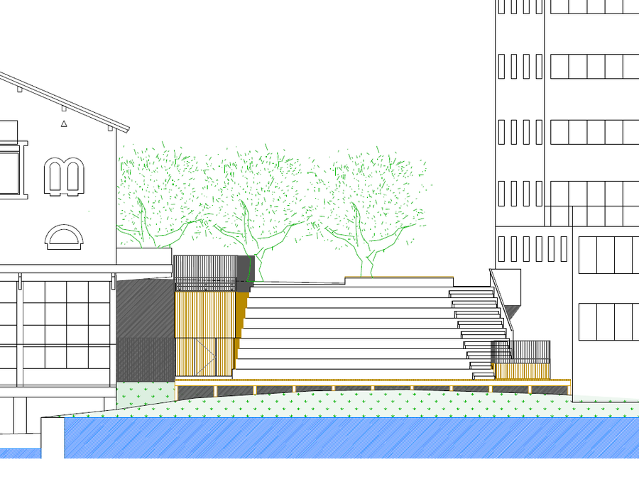 Urtarrilaren 12an, astelehena, hasiko dira Kalebarren 24ko eraikinaren eraisketa eta harmailaren eraikitze lanak