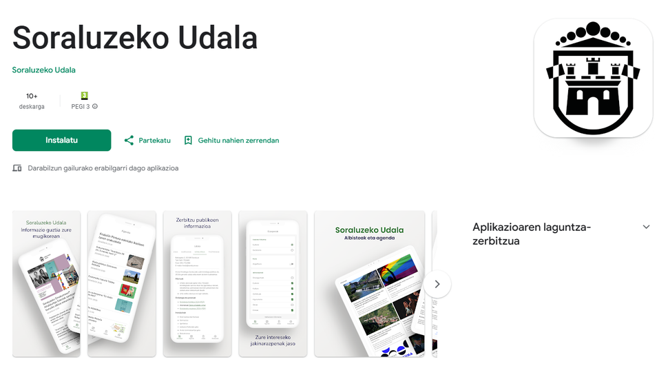 Soraluzeko Udaleko aplikazioa eskuragarri mugikorrentzat (Android). Deskargatu klik eginda!